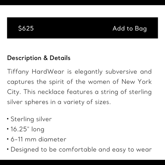 EUC Tiffany & Co. graduated bead necklace - Picture 2 of 9